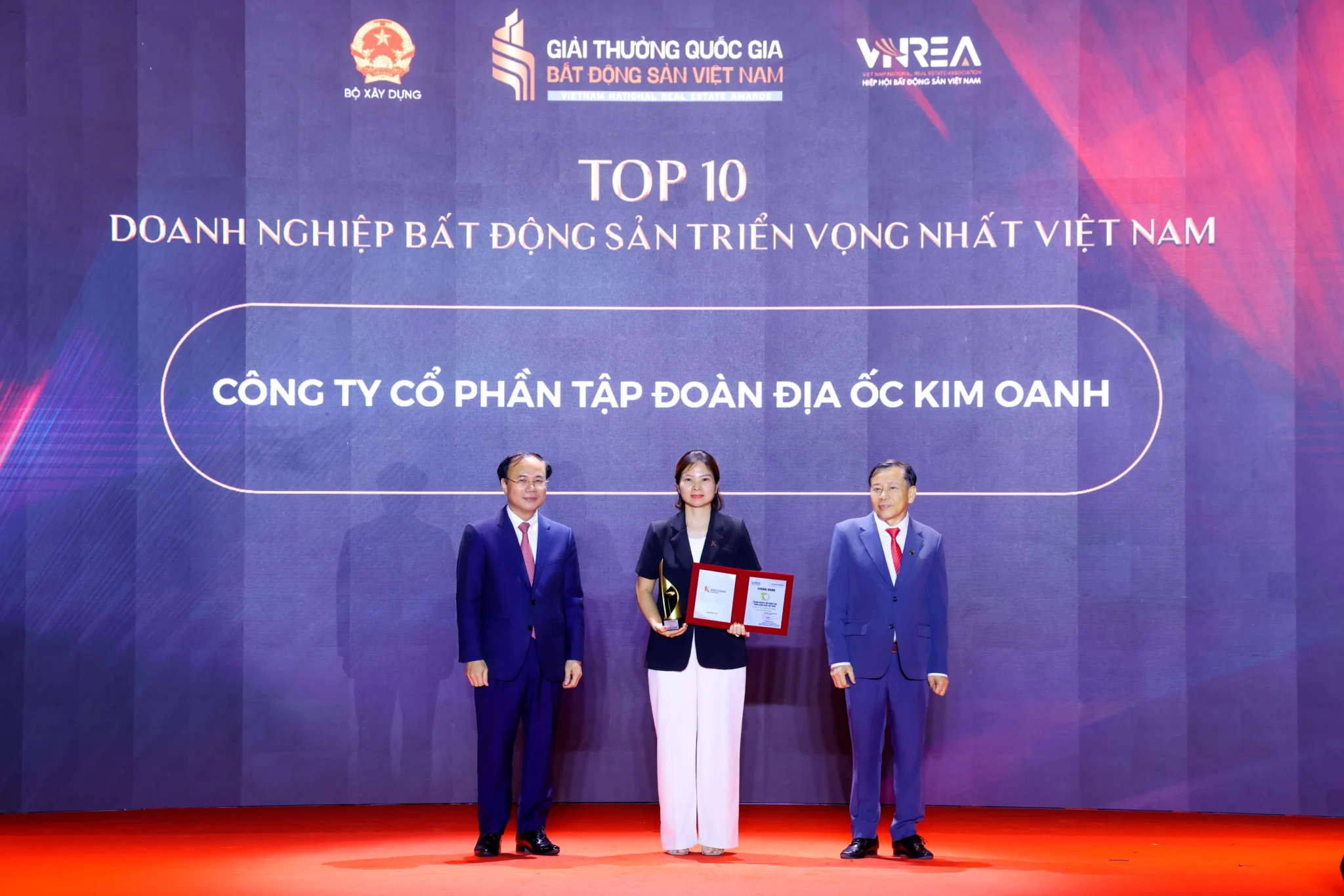 Kim Oanh Group thắng lớn tại Giải thưởng Quốc gia Bất động sản Việt Nam 2026