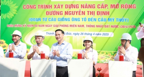 TP.HCM khởi công mở rộng tuyến đường hơn 2.000 tỷ đồng nối vào cảng Cát Lái