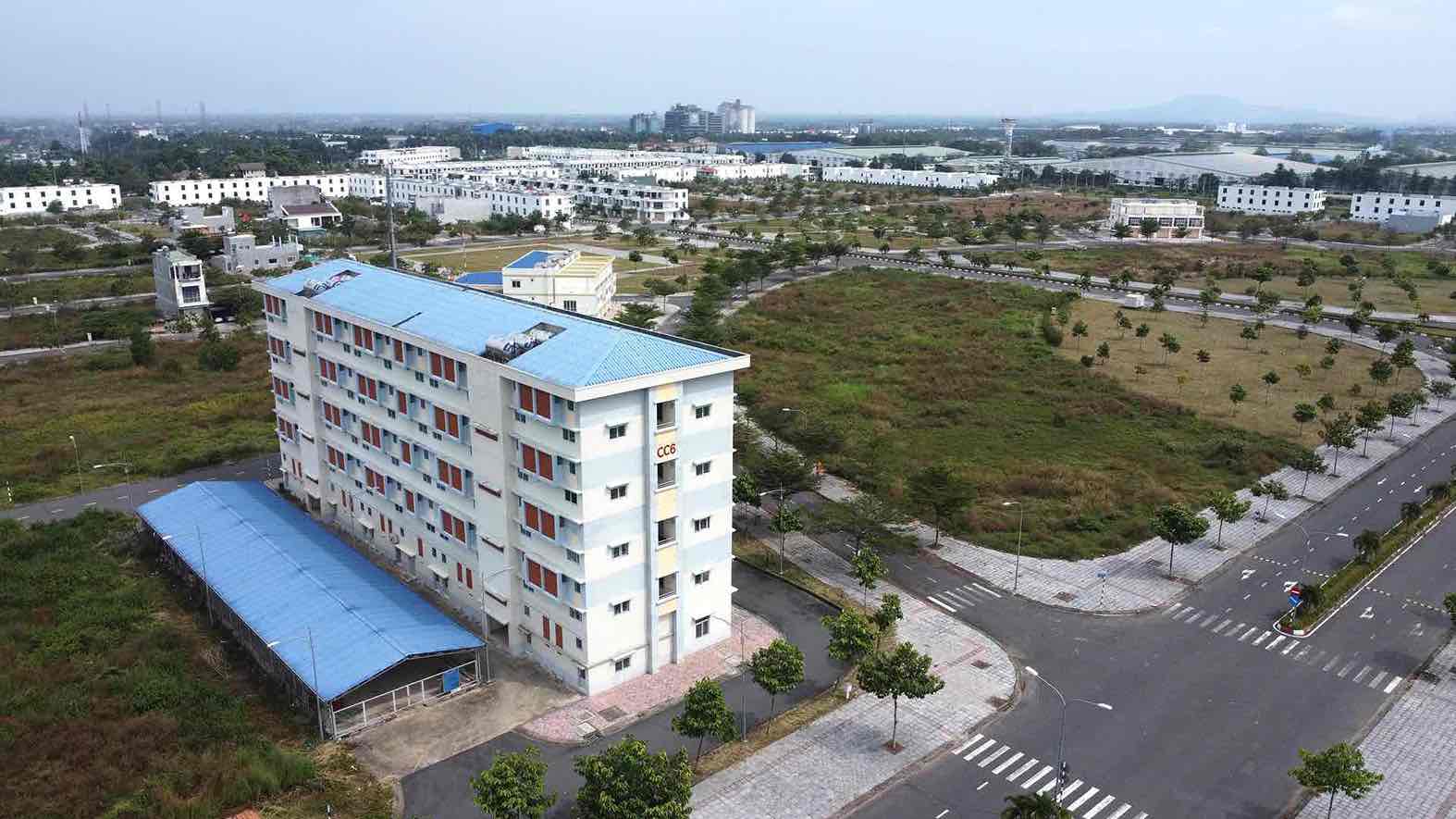 Khu nhà ở công nhân ở khu công nghiệp Bàu Xéo, huyện Trảng Bom, tỉnh Đồng Nai. Ảnh: HAC