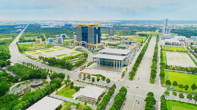 Tỉnh Bình Dương nhìn từ trên cao. Ảnh: UBND tỉnh Bình Dương