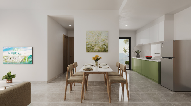 Các căn hộ đều được thiết kế tối ưu diện tích, tăng cường đón ánh sáng và gió tự nhiên