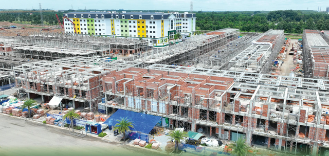 Dự án nhà ở xã hội K-Home New City bắt đầu bước vào giai đoạn hoàn thiện.