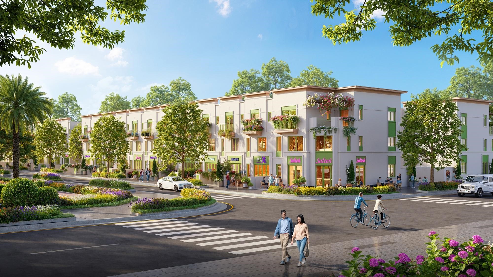 Các căn nhà phố liên kế đáp ứng nhu cầu an cư và đầu tư.