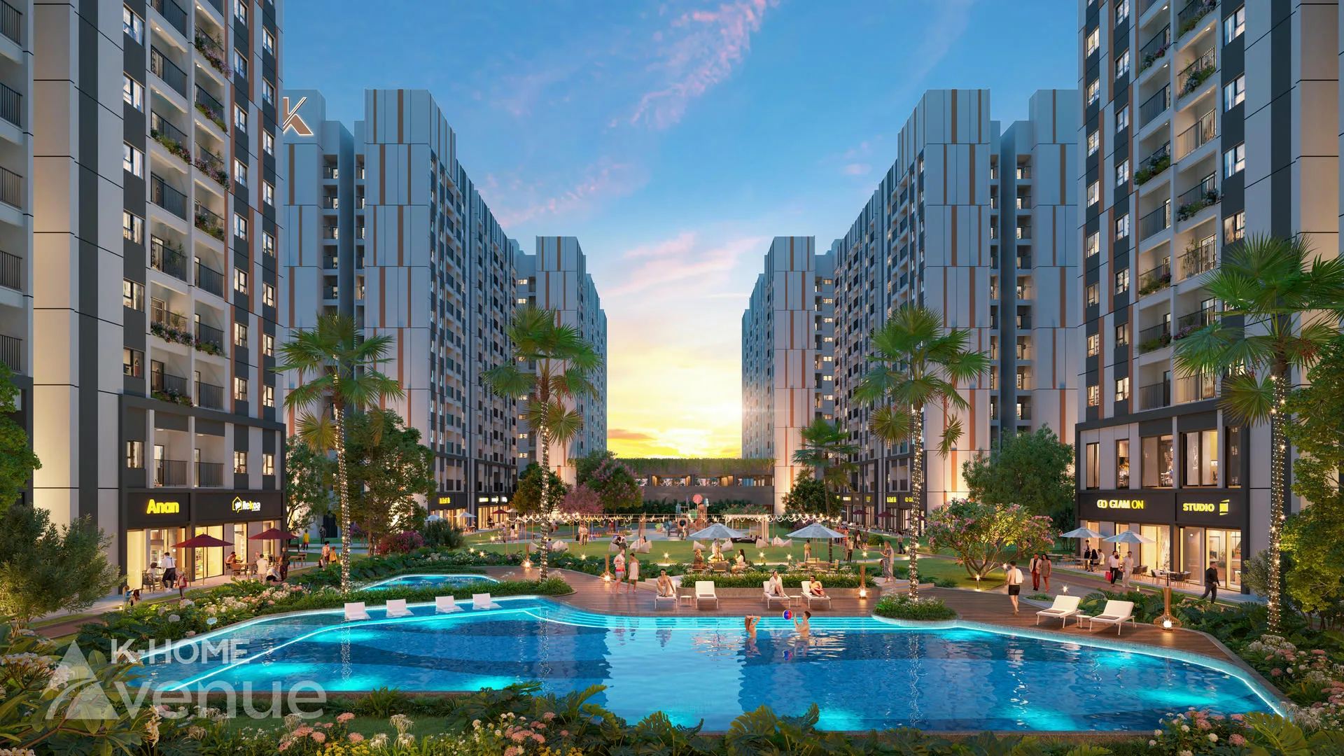 Phối cảnh dự án K-Home Avenue, một trong những dự án nhà ở xã hội trọng điểm của Kim Oanh Land trong năm 2026