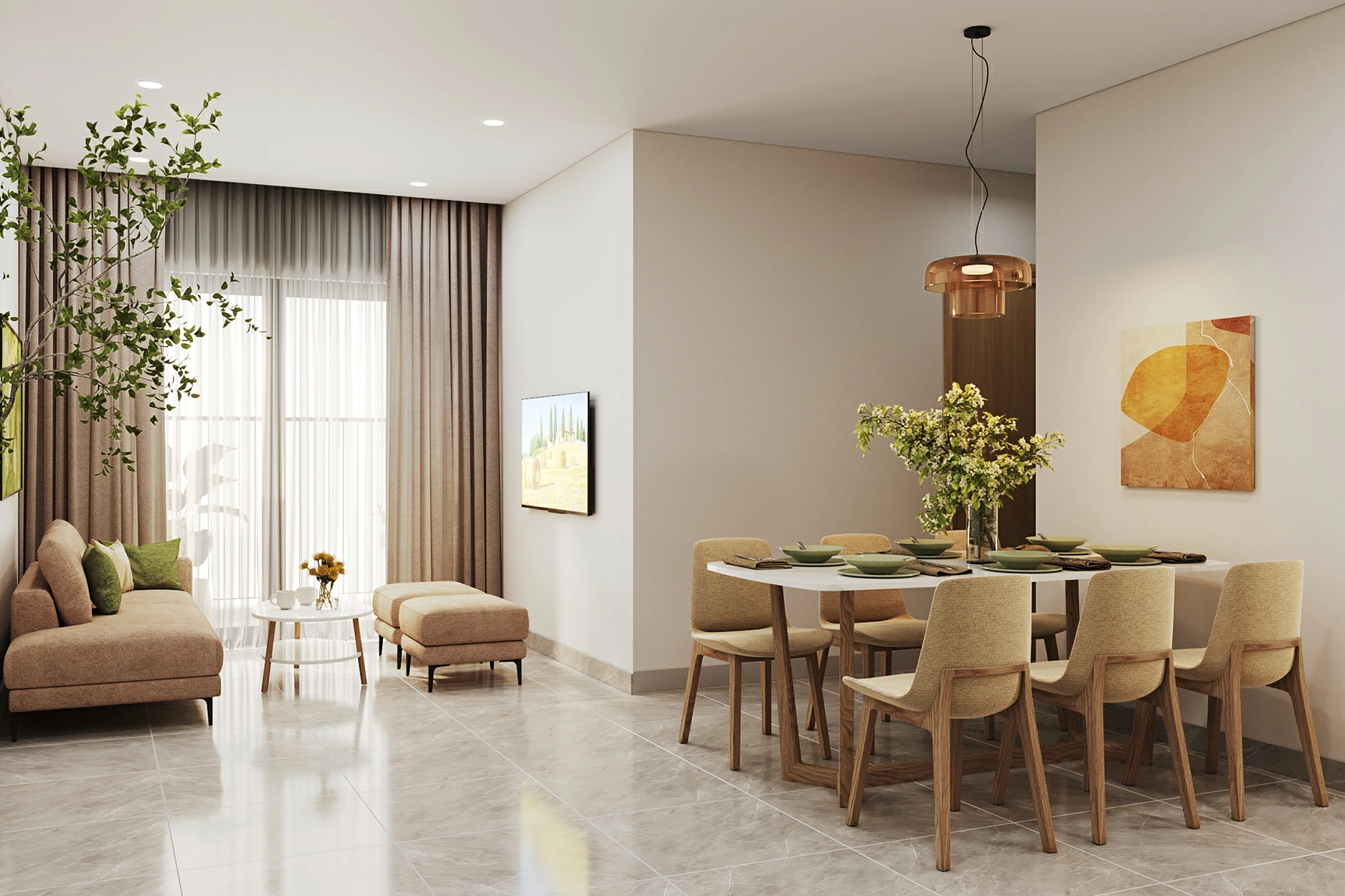 Chỉ từ 200 triệu đồng, khách hàng đã có thể sở hữu căn hộ bàn giao hoàn thiện nội thất tại các dự án NOXH K-Home.