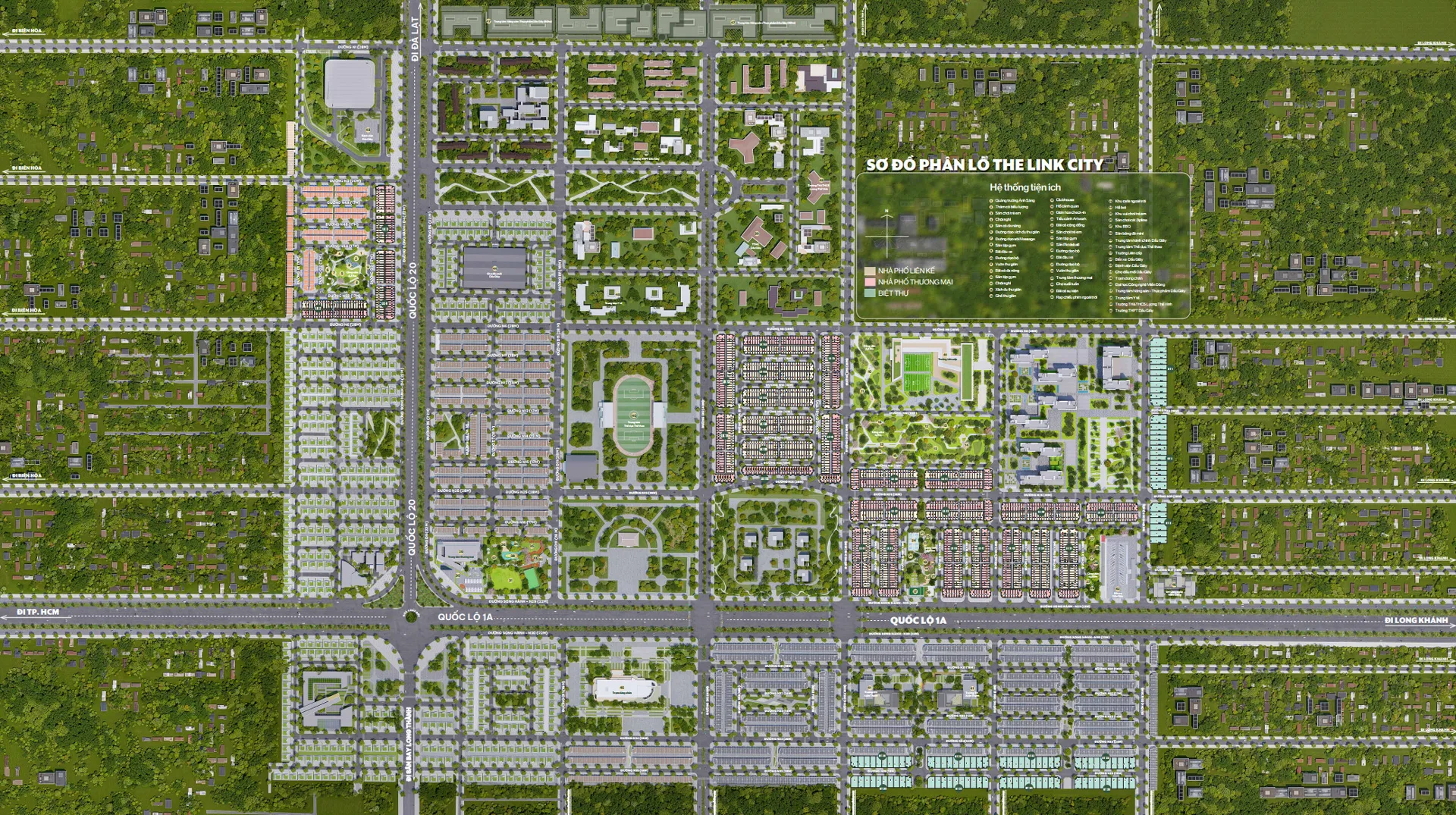 Sơ đồ mặt bằng Quy hoạch dự án The Link City